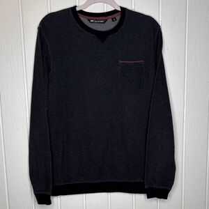 Travis Mathew Long Sleeve Pullover Dark Gray Size Medium